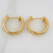 Candongas Triple Carril 4.05gr / 1.5cm / Oro Amarillo 18K %