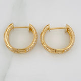 Candongas Triple Carril 4.05gr / 1.5cm / Oro Amarillo 18K %