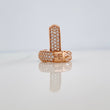 Candongas Triple Carril Mini 1.95gr / 1cm / Oro Rosa 18K %