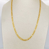 Cadena Figaro 5.8gr / 64.7cm / 3.22mm Oro Amarillo +1 18K $
