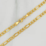 Cadena Figaro 5.9gr / 65cm / 3.5mm Oro Amarillo +1 18K %