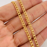 Cadena Cubana 4.75gr / 45cm / 3.3mm Oro Amarillo +1 18K %