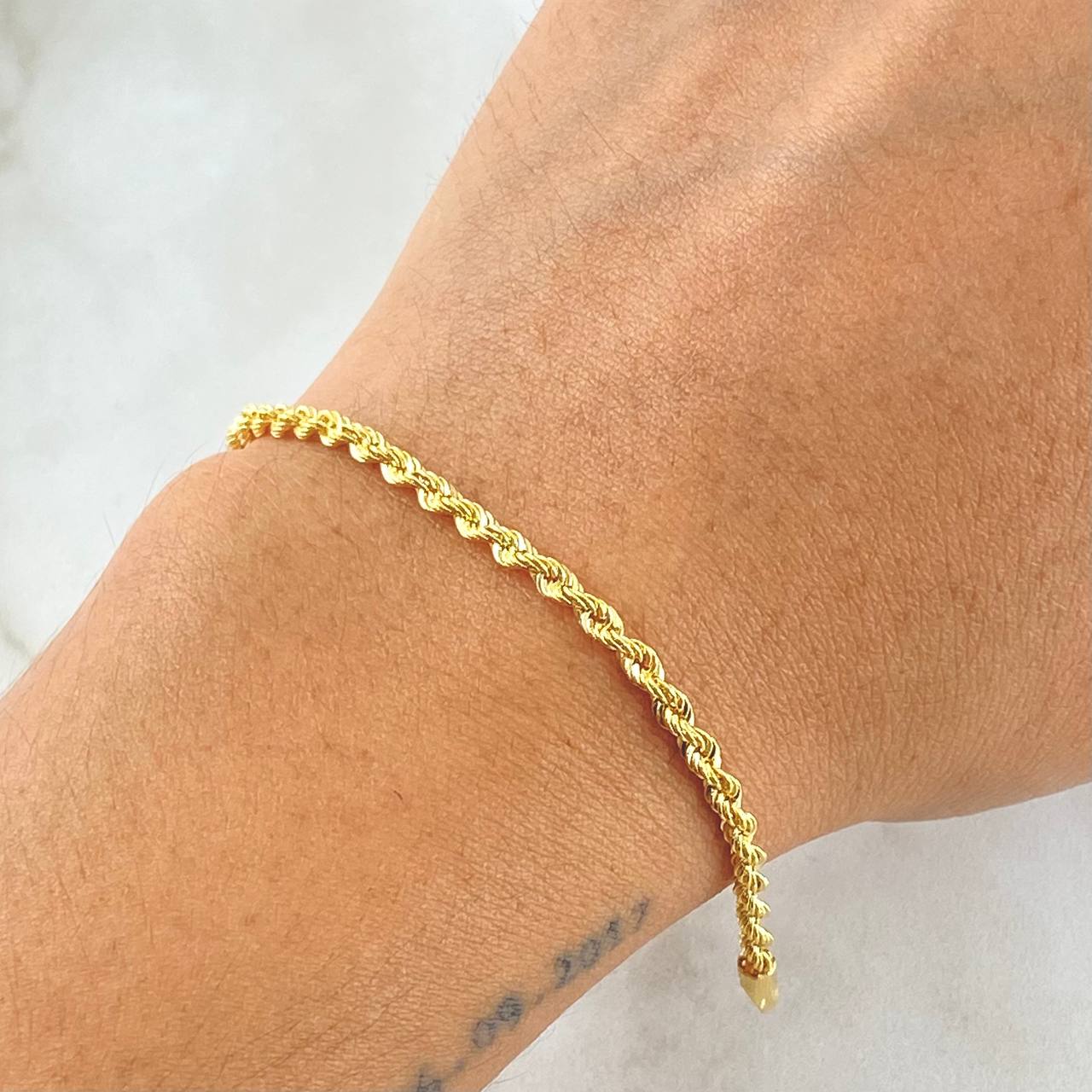 Pulso Lazo 2.6gr / 19.5cm / +3 Oro 18K