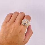 Anillo Medalla San Miguel Arcangel 10.8g / T11 Tres Oros 18K
