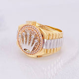 Anillo Correa Corona 9.6g / T9 1/2 Tres Oros 18K
