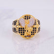Anillo San Miguel Arcángel 11.4g / T9 1/4 Oro Amarillo 18K