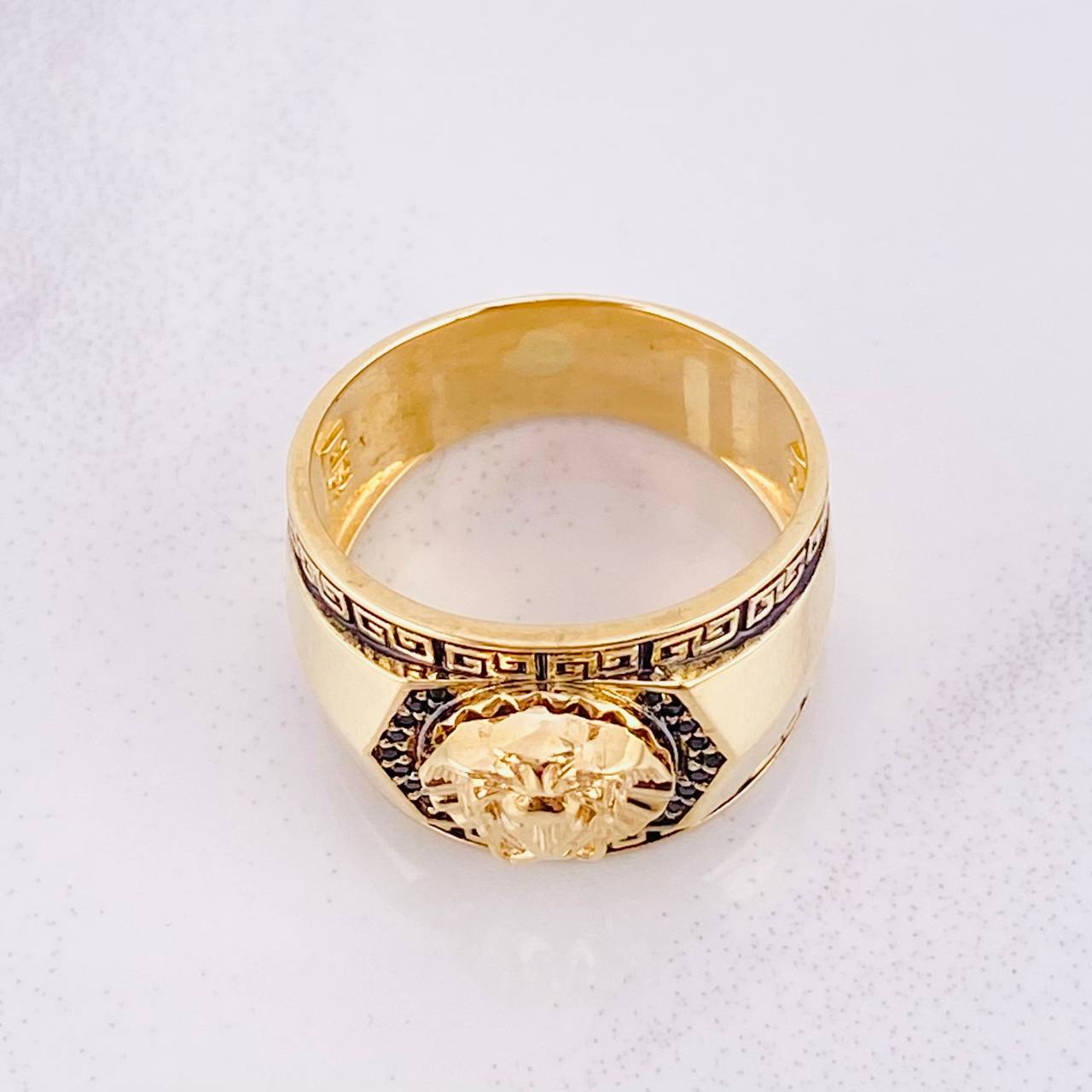 Anillo Tribal Medusa 9.3g / T10 3/4 Oro Amarillo 18K