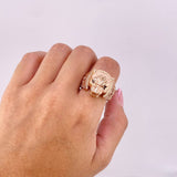 Anillo Pantera 11.9g / T11 1/4 Oro Rosa 18K