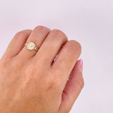 Anillo Circulo Corona 1.7g / T4 3/4 Oro Amarillo 18K