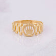 Anillo Corona Correa 2.1g / T7 Oro Amarillo 18K