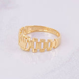 Anillo Corona Correa 2.1g / T7 Oro Amarillo 18K