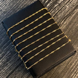 Cadena Singapur 2.6gr / 60cm / 1.5mm Oro Amarillo +3