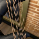 Cadena Aro Seguido 0.85gr / 45cm / 0.8mm Oro Rosa +3