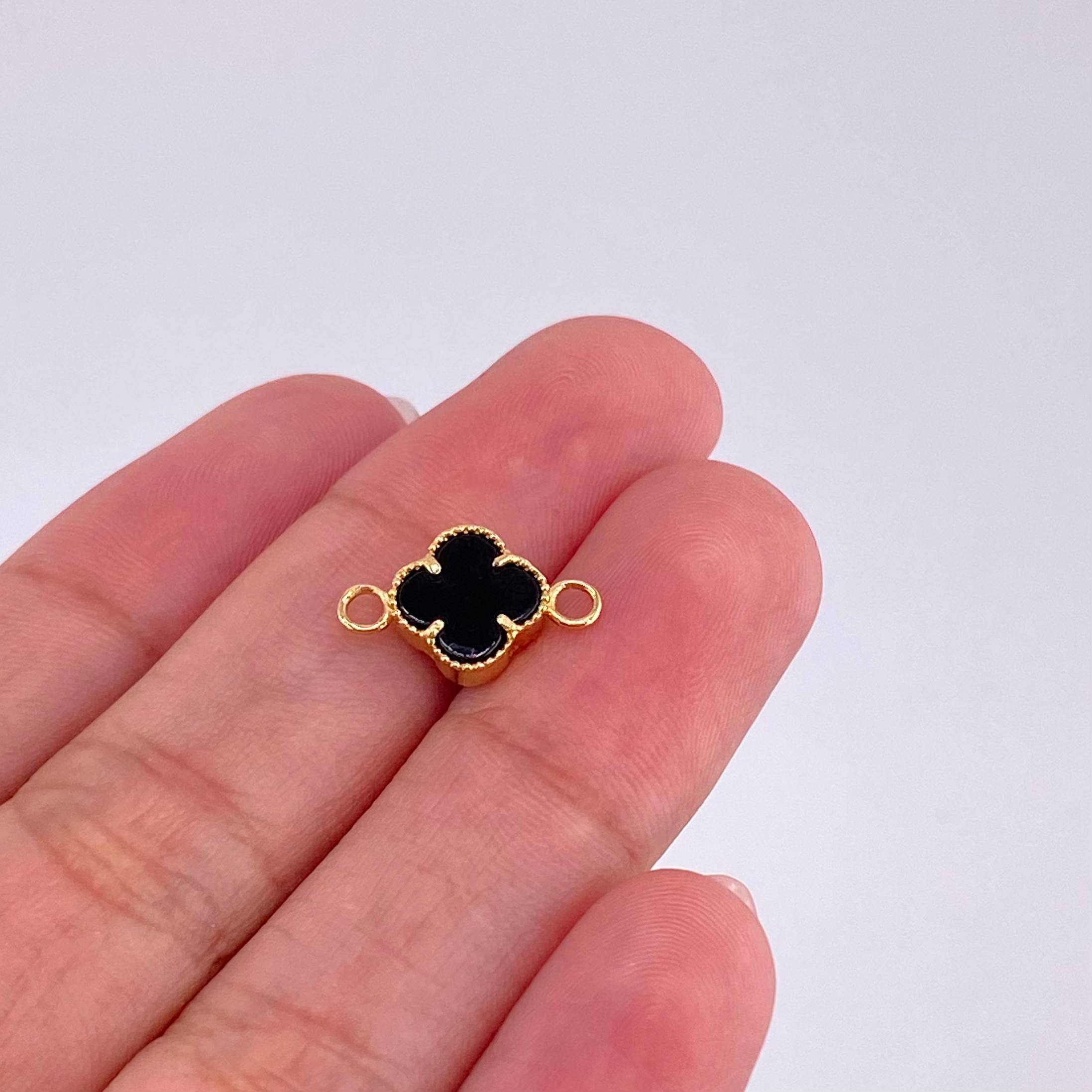 Herraje Trebol 0.75 g / 1.5 cm Oro Amarillo 18K