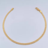 Pulso Cubano 2.85gr / 19.5cm / 4mm Oro Amarillo +1 18K $