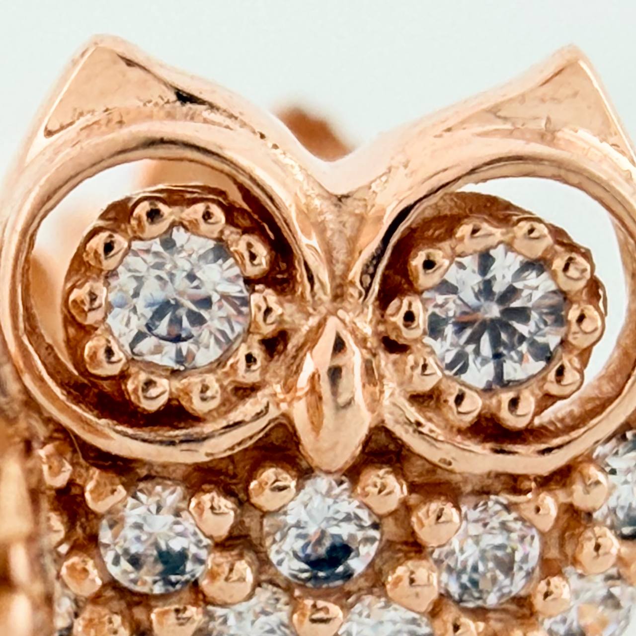 Topos Buho 1.4gr / 7.6mm Oro Rosa 18K %