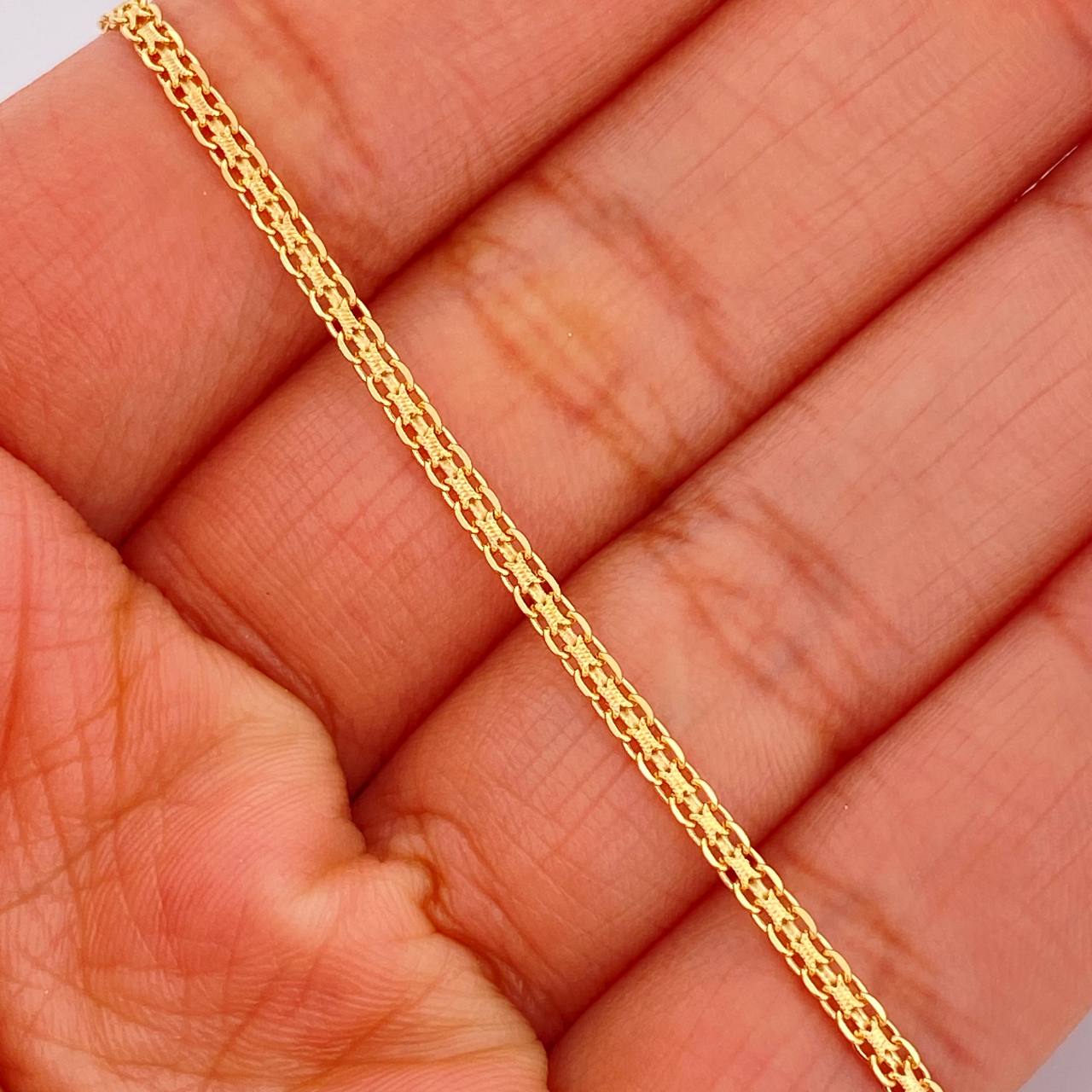 Pulso China 1.85gr / 19.5cm / 2.1mm Oro Amarillo +1 18K &