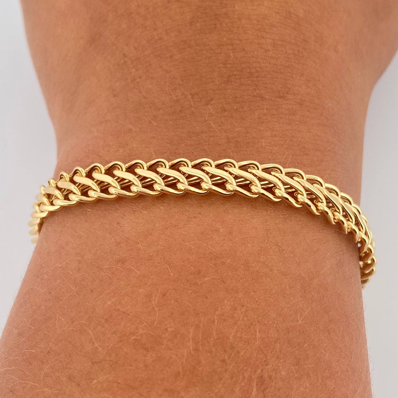 Pulso Sedusa 4.75gr / 19cm / 7.5mm Oro Amarillo +3 18K &