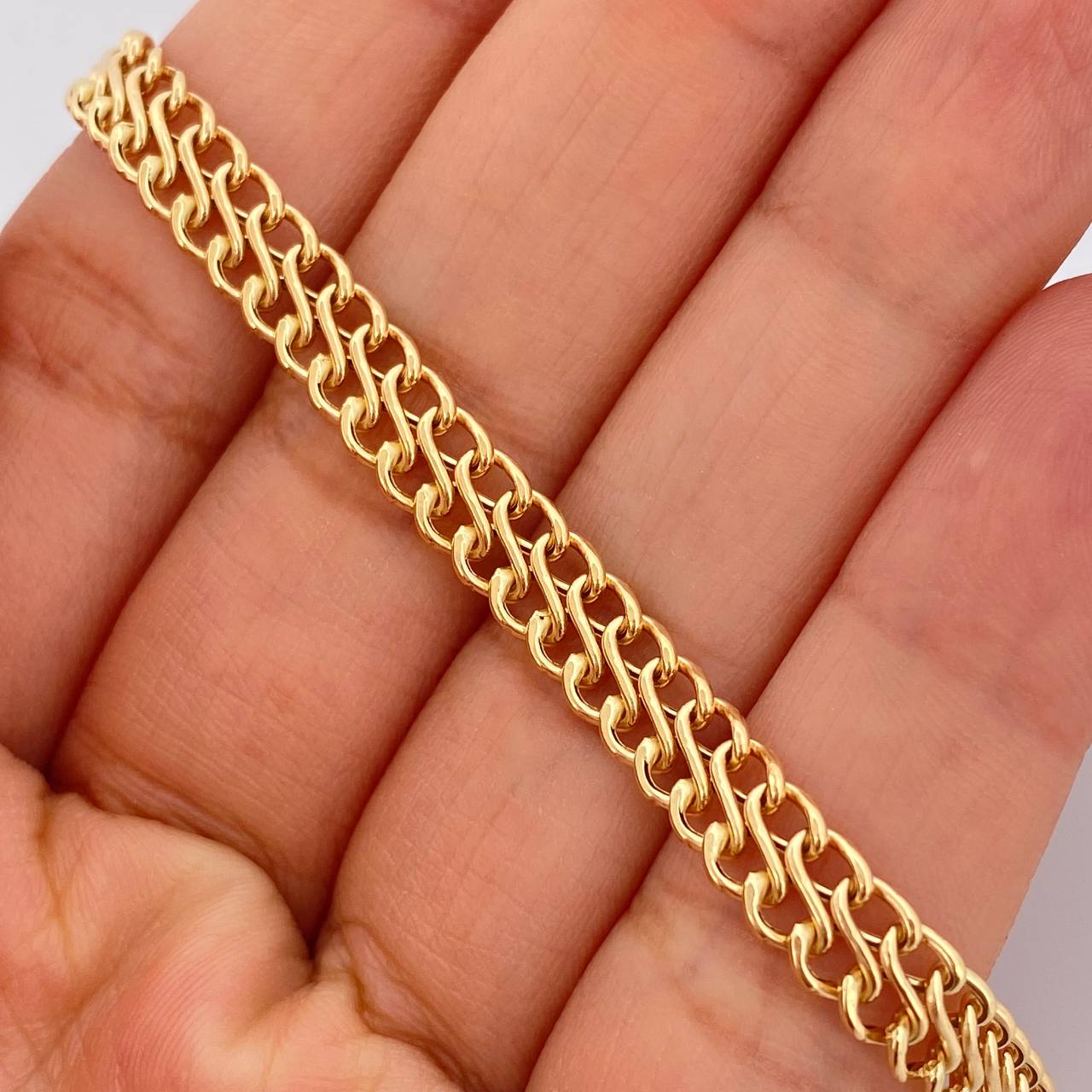 Pulso Sedusa 3.6gr / 19.5cm / 6mm Oro Amarillo +3 18K &