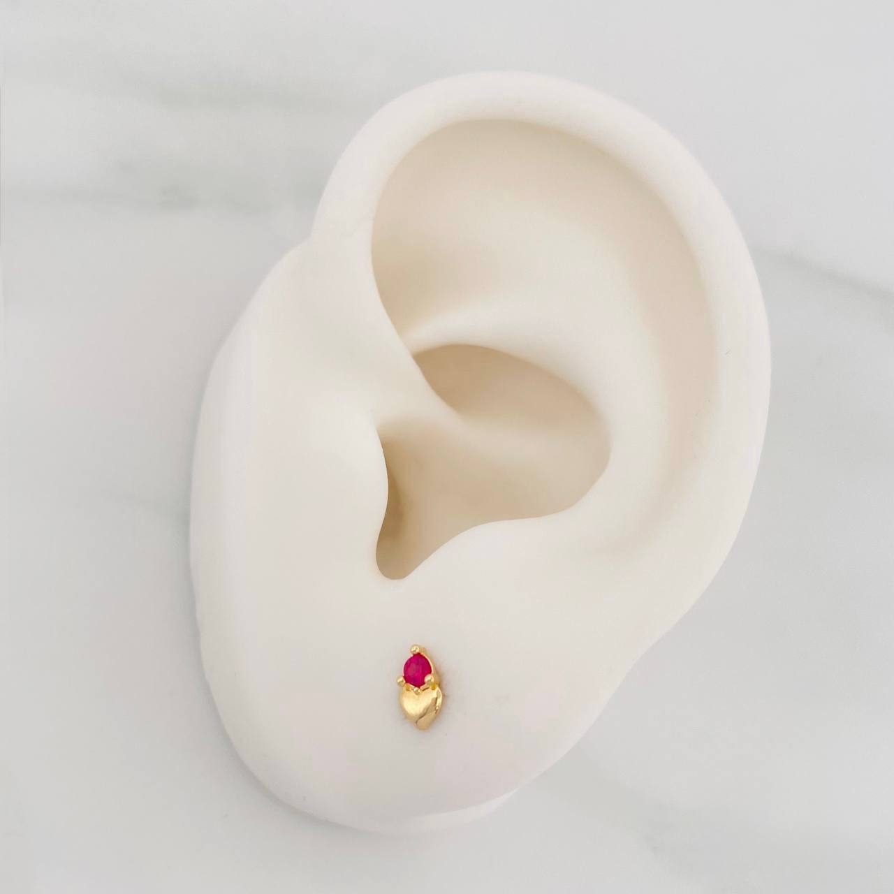 Topos Corazon 0.6g / 3.45mm Oro Amarillo 18K