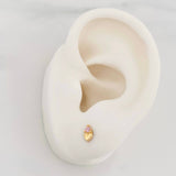 Topos Corazon 0.6g / 3.4mm Oro Amarillo 18K