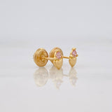 Topos Corazon 0.6g / 3.4mm Oro Amarillo 18K