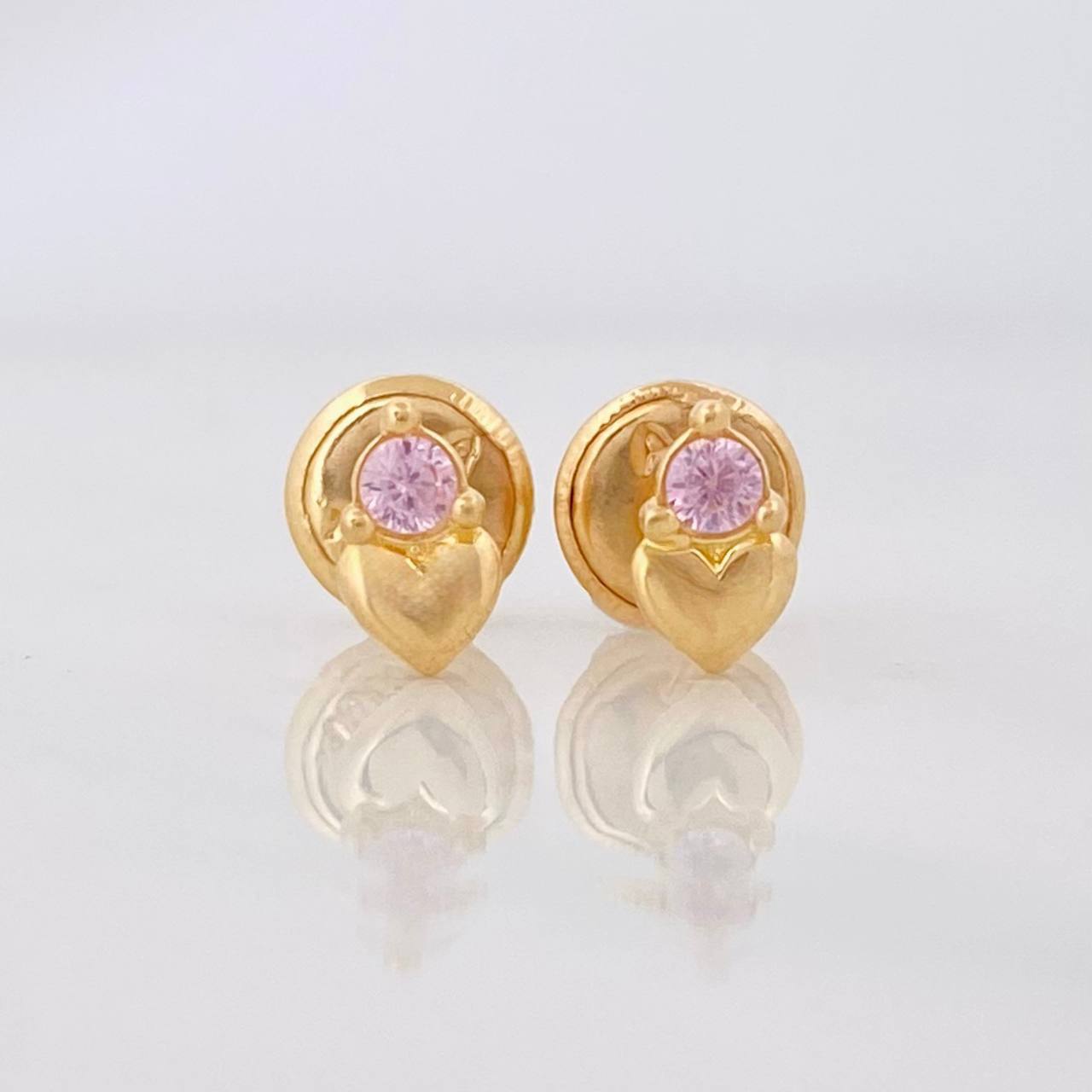 Topos Corazon 0.6g / 3.4mm Oro Amarillo 18K