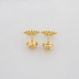 Topos Silueta Ojo 0.65g / 8.38mm Oro Amarillo 18K