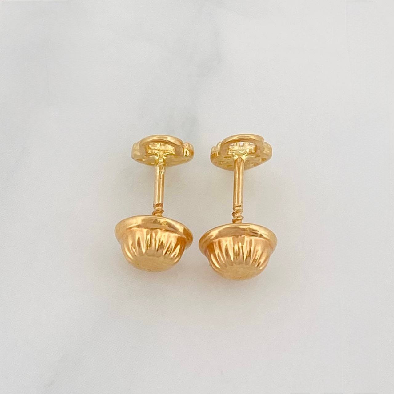 Topos Candado Corazon 0.7g / 4.62mm Oro Amarillo 18K