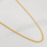 Cadena China 3.2g / 60cm / 1.4mm Oro Amarillo 18K