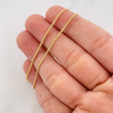 Cadena China 3.2g / 60cm / 1.4mm Oro Amarillo 18K
