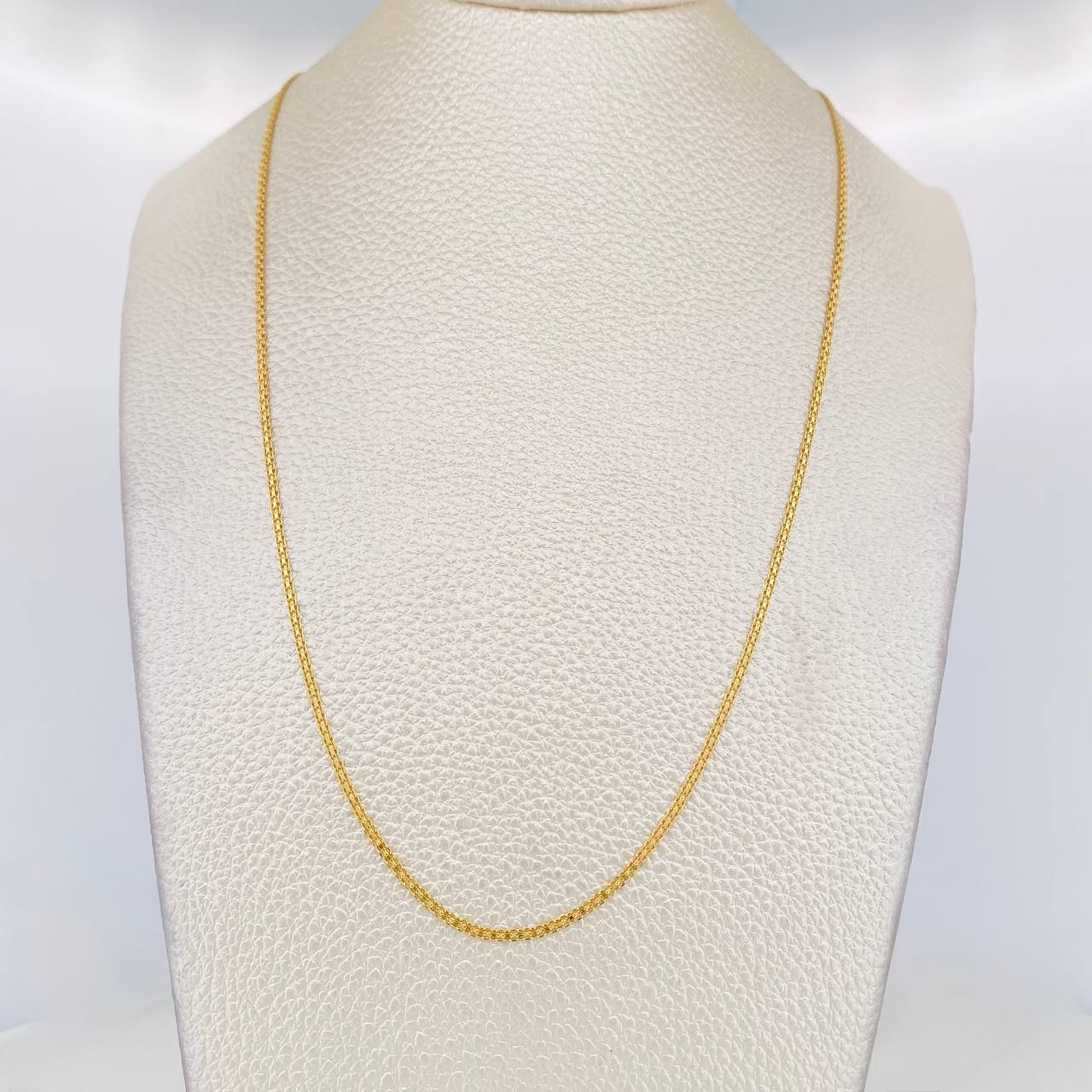 Cadena China 3.2g / 60cm / 1.4mm Oro Amarillo 18K