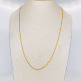 Cadena China 3.2g / 60cm / 1.4mm Oro Amarillo 18K
