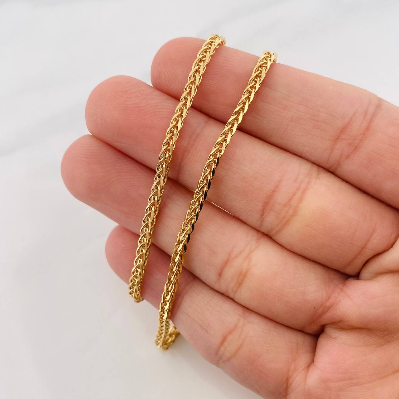 Cadena Franco 6.5g / 60cm / 2.3mm Oro Amarillo 18K