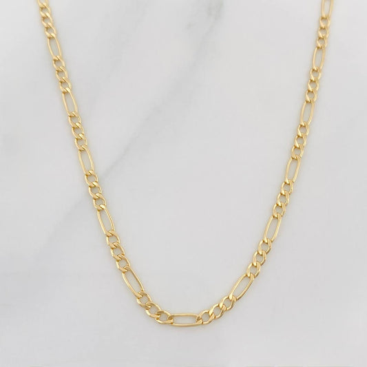Cadena Figaro 1.55g / 45cm / 1.8mm Oro Amarillo 18K