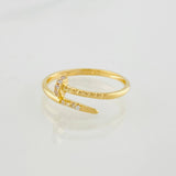 Anillo Clavo 1.6g / T7 1/2 Oro Amarillo 18K