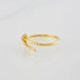 Anillo Clavo 1.6g / T7 1/2 Oro Amarillo 18K