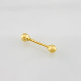 Piercing Barra 0.35g / 2cm Oro Amarillo 18K