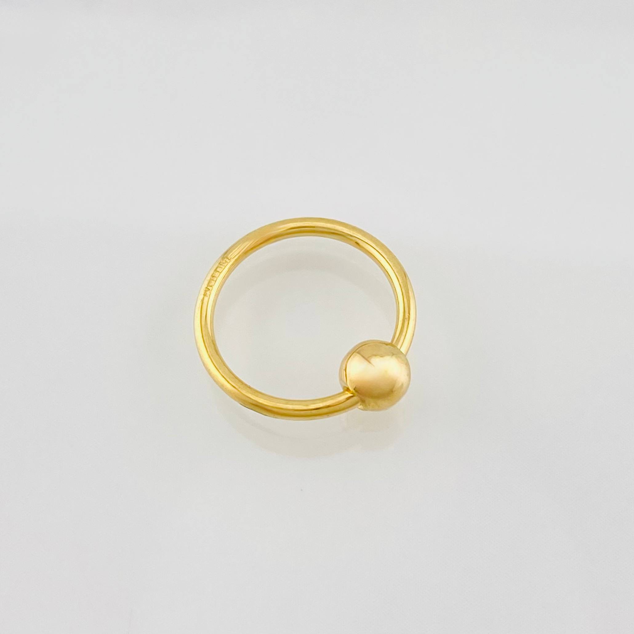 Piercing Aro 0.75g / 1.5cm Oro Amarillo 18K