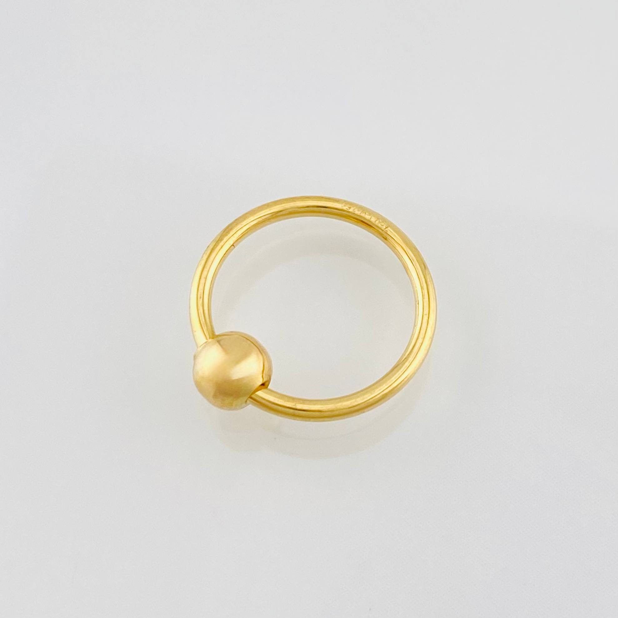 Piercing Aro 0.75g / 1.5cm Oro Amarillo 18K