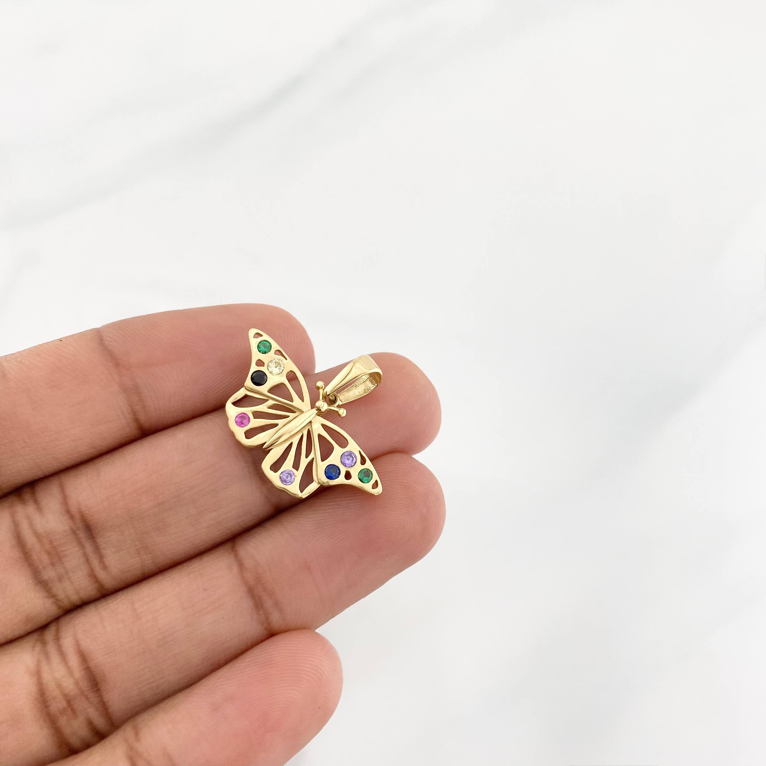 Dije Mariposa 1.95g / 2cm Oro Amarillo 18K