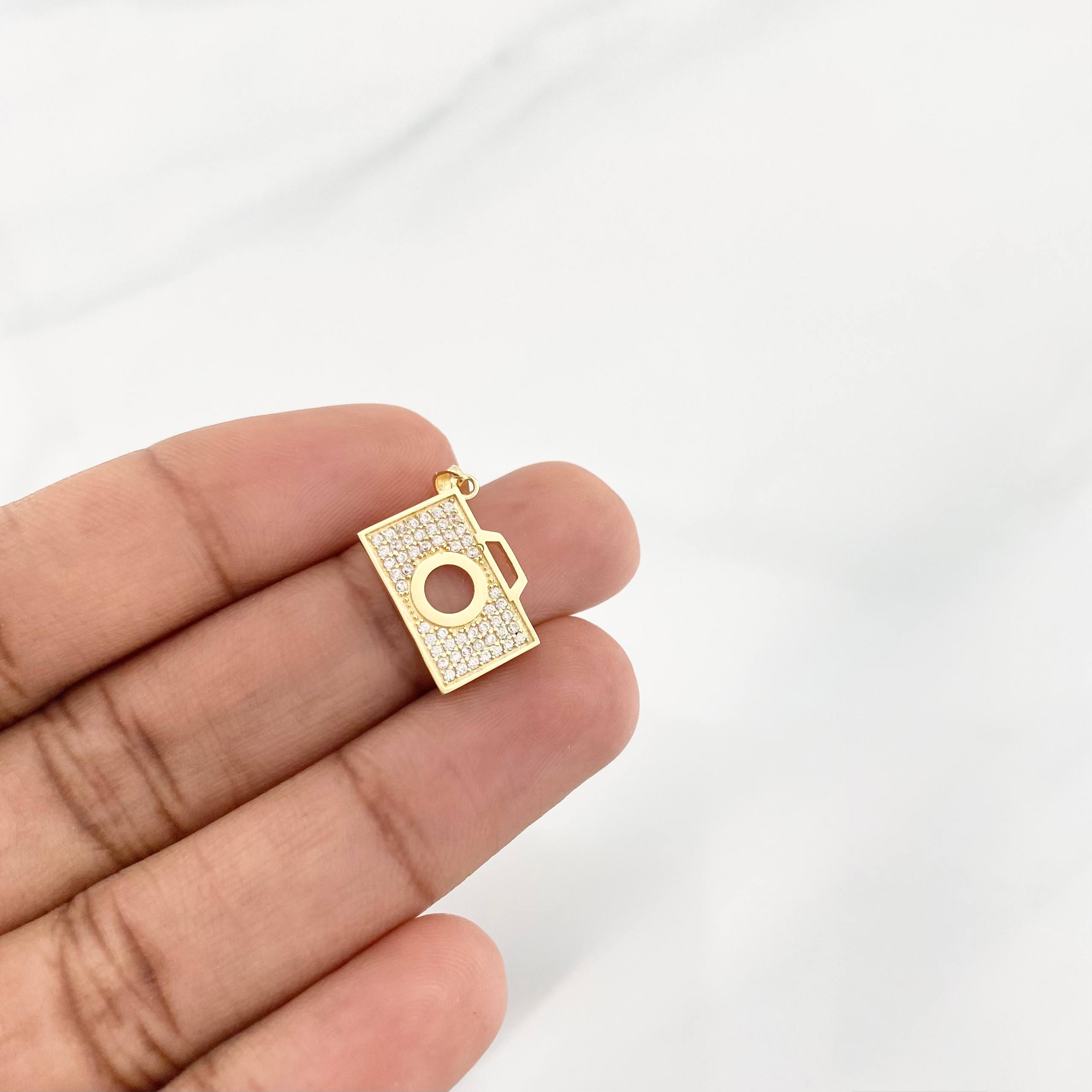 Dije Camara Fotografica 1.35g / 2cm Oro Amarillo 18K