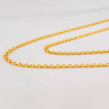 Cadena China 4.05g / 60cm / 1.8mm Oro Amarillo 18K