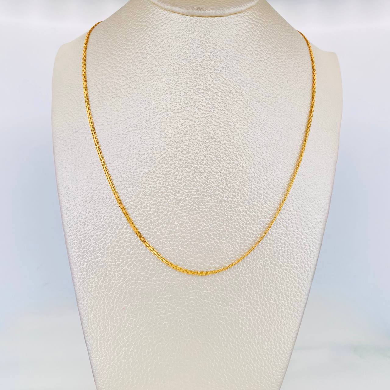Cadena China 4g / 60cm / 1.7mm Oro Amarillo 18K