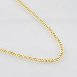 Cadena Cubana 1.1g / 40cm / 1.6mm Oro Amarillo 18K