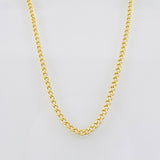 Cadena Cubana 1.1g / 40cm / 1.6mm Oro Amarillo 18K