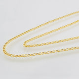 Cadena Cubana 1.1g / 40cm / 1.6mm Oro Amarillo 18K