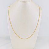 Cadena Cubana 1.1g / 40cm / 1.6mm Oro Amarillo 18K