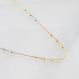 Cadena Aro Seguido 1.9g / 50cm / 0.8mm Tres Oros 18K