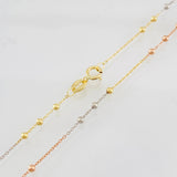 Cadena Aro Seguido 1.9g / 50cm / 0.8mm Tres Oros 18K